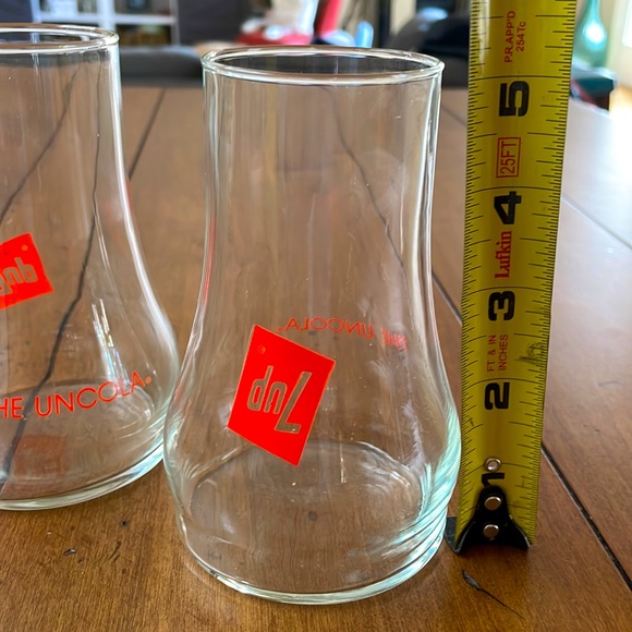 7-UP "THE UNCOLA"  Vintage 70s Drinking Glass (Set of 2) - Picture 6 of 8